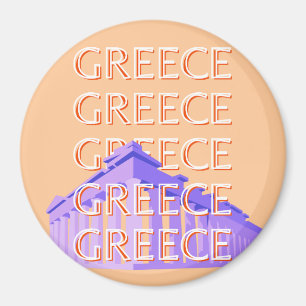 Íman Grécia, Arte Viagem de Atenas, Laranja