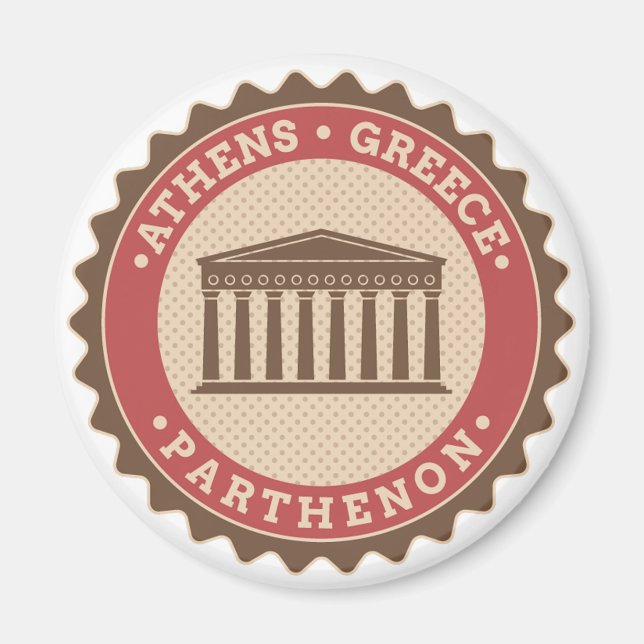 Íman Grécia de Atenas Parthenon (Frente)