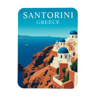 Íman Grécia de Viagem da Vintage Santorini