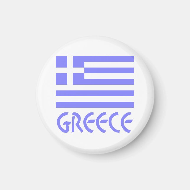 Íman Grécia e bandeira grega (Frente)