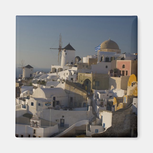 Íman Grécia e ilha grega da cidade de Santorini, Oia (Frente)