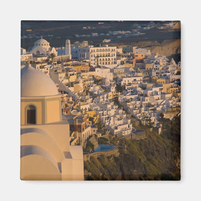 Íman Grécia e Ilha Grega de Santorini cidade de (Frente)