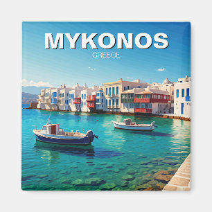 Íman Grécia Mykonos Barcos das Ilhas Gregas