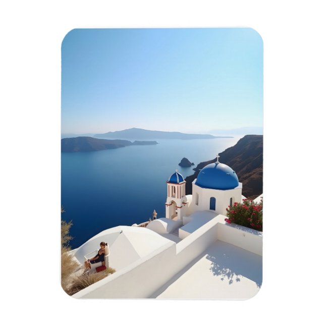 Íman Grécia Santorini (Vertical)