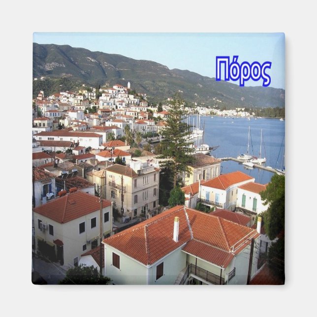 Íman grécia zGR043 PAROS, frigorífico (Frente)