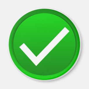 Íman Green Check Mark Symbol