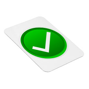Íman Green Check Mark Symbol