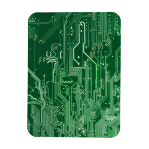 Íman green electronic circuit board computer pattern