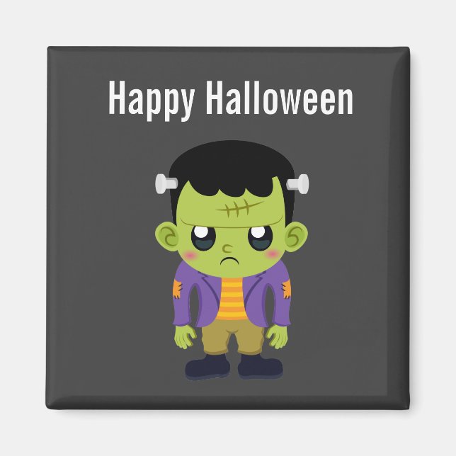 Íman Green Frankenstein Monster Halloween (Frente)