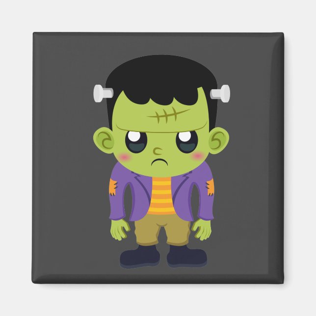 Íman Green Frankenstein Monster Halloween (Frente)
