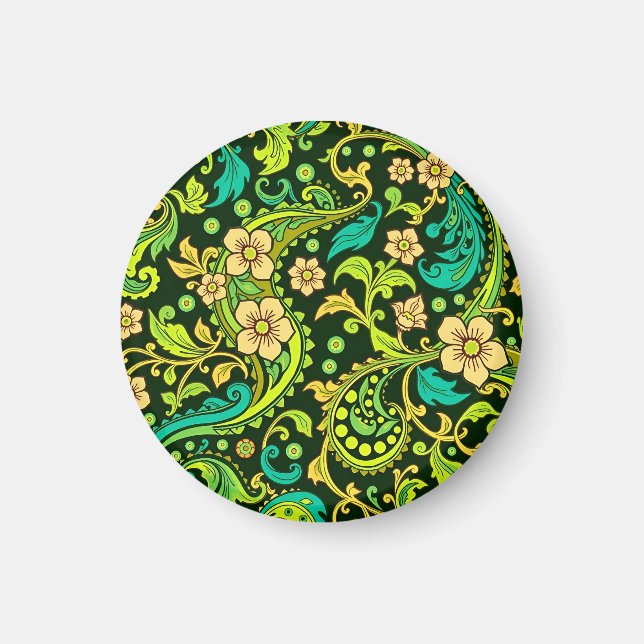 Íman Green Paisley Pattern (Frente)
