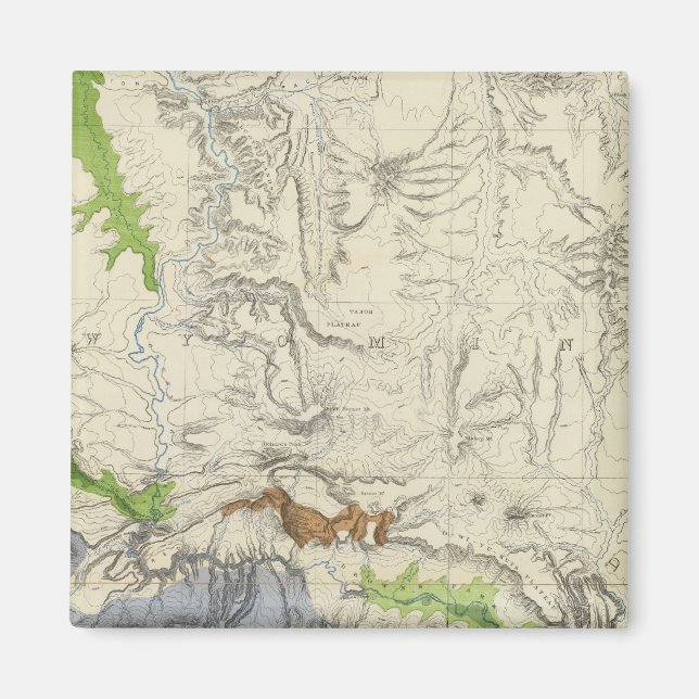Íman Green River from the Union Pacific Rail Road Map (Frente)