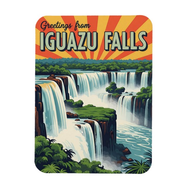 Íman Greetings from Iguazu Falls (Vertical)