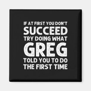 Íman GREG Gift Name Personalizado Birthday, Natal Diver