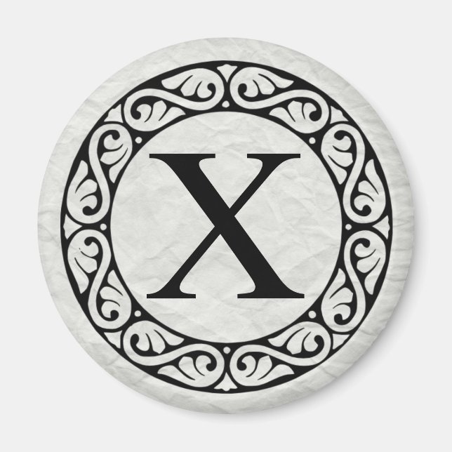 Íman Grego - Letra alfabética chi (Frente)