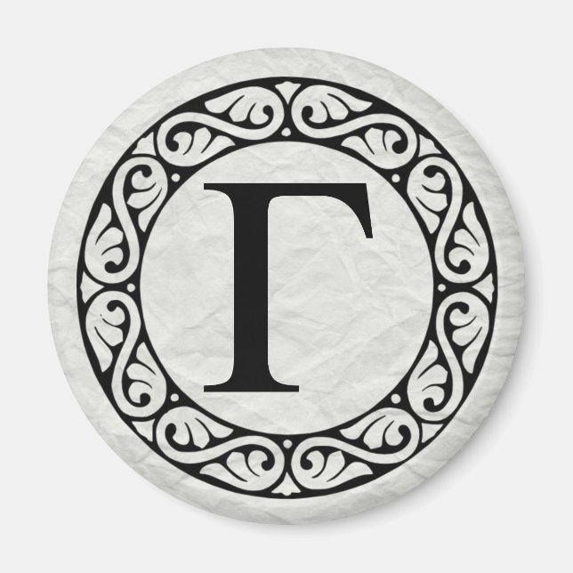 Íman Grego - Letra alfabética gama (Frente)