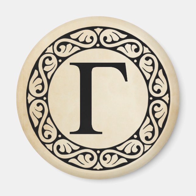 Íman Grego - Letra alfabética gama (Frente)