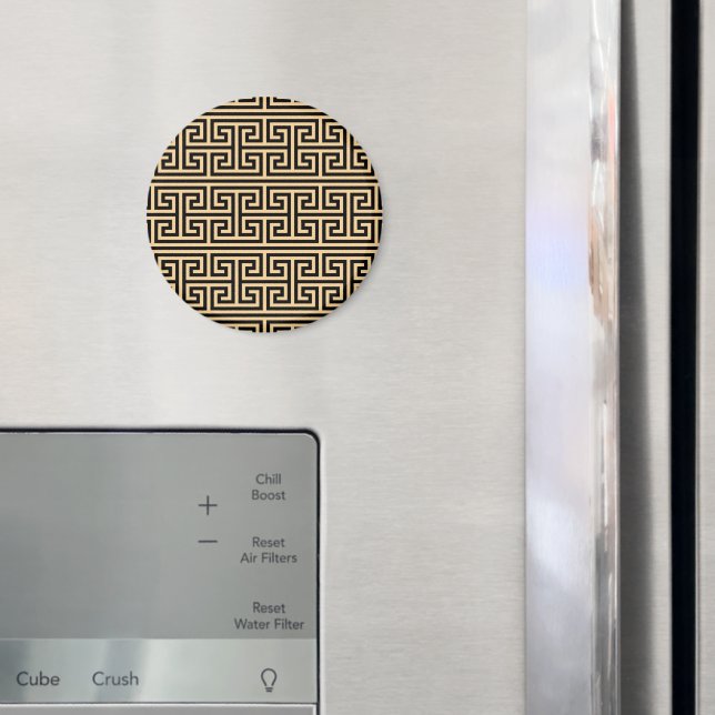 Íman Grego Meander Key Square H Patterno Brown (In Situ (Fridge))