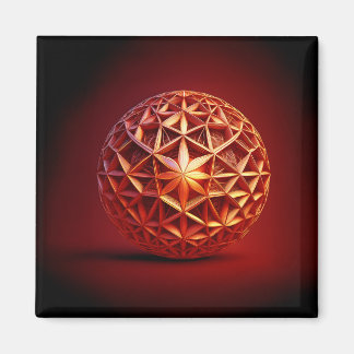 Íman Grelha de Sierpinski Fractal Vermelha