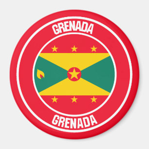 Íman Grenada Round Emblem