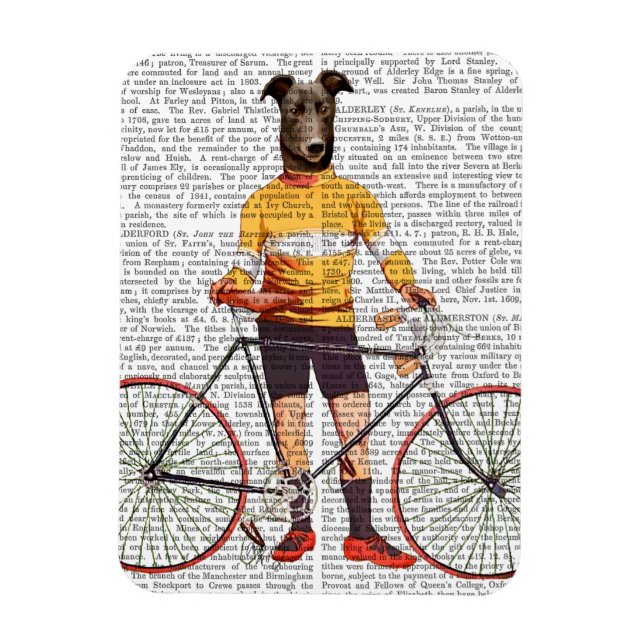 Íman Greyhound Cyclist (Vertical)