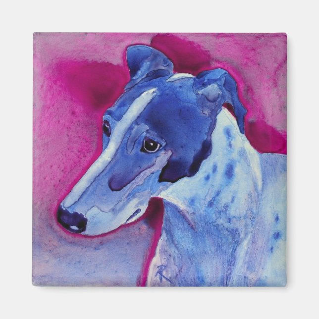 Íman Greyhound Magnet - "Blue Boy" (Frente)