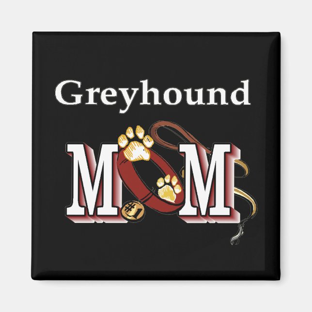 Íman Greyhound MOM Gifts (Frente)