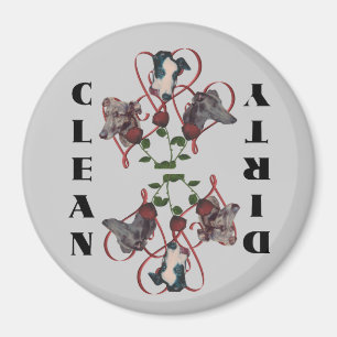 Íman Greyhound Trio Hearts Dog Dishwasher Magnet
