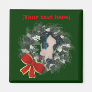 Íman Greyhound Wreath Natal Holidnet