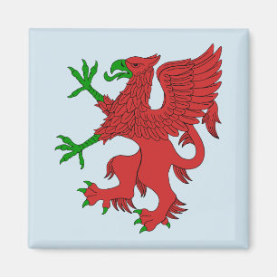 Íman Griffin em Vermelho e Verde