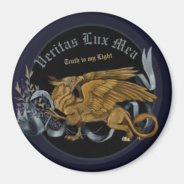 Íman Grifo Dourado Real (Frente)