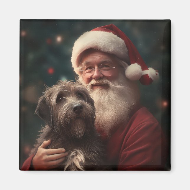 Íman Grifon de Pontuação de Cabelo Rijo Papai Noel Nata (Frente)