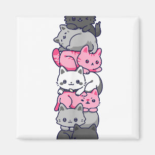 Íman Grigideira Demigirl Cat LGBT Demi Girl Flag Cute K