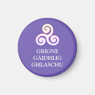 Íman Grigne Gàidhlig Ghlaschu Button Magnet
