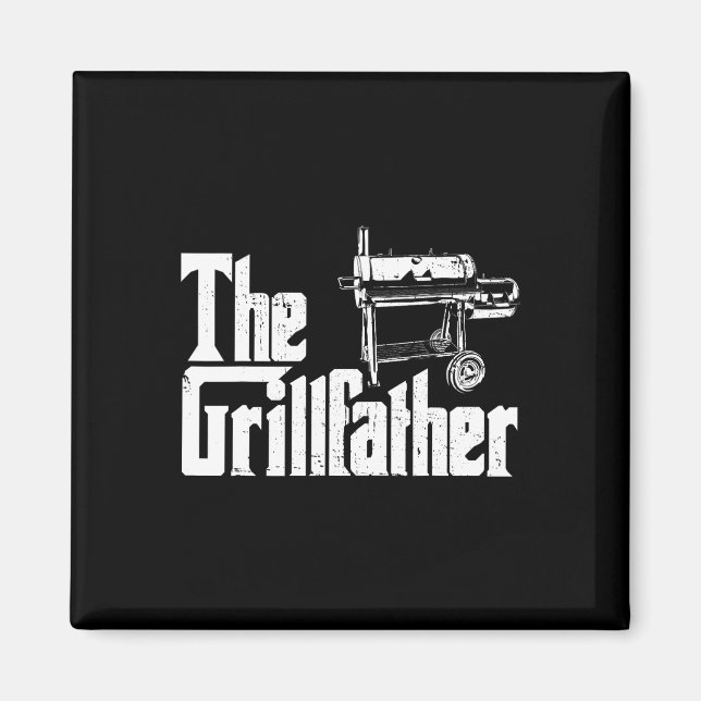 Íman Grilling Smoker And Grill Chef Grillfather Grilled (Frente)
