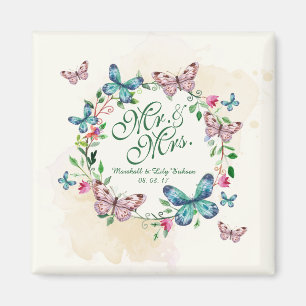 Íman Grinalda personalizada da borboleta que Wedding o