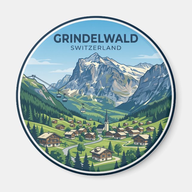 Íman Grindelwald Suíça (Frente)
