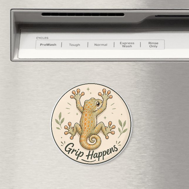 Íman Grip Acontece, Gecko ímã de Geladeira. (In Situ (Dishwasher))