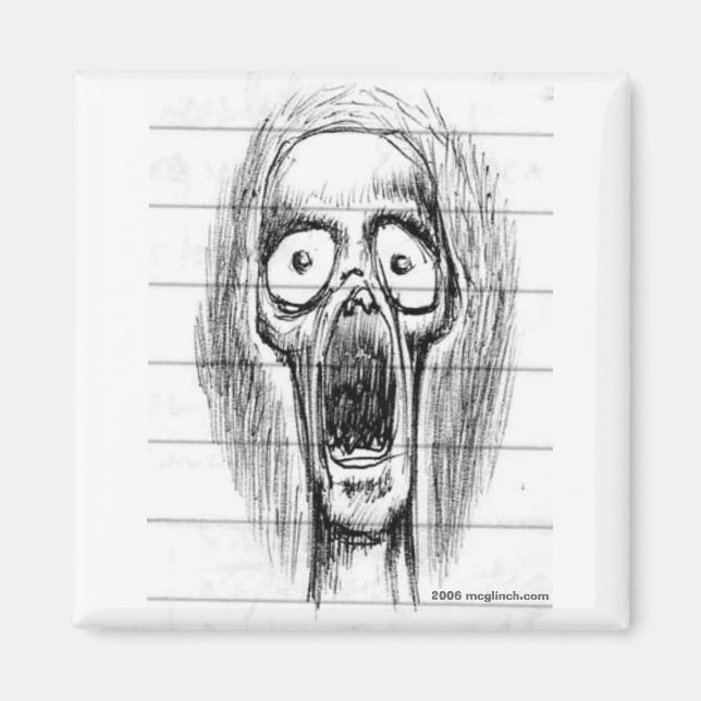 Íman Gritando Cara de crânio (Frente)