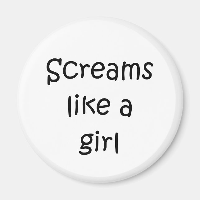 Íman Gritares Como Uma Rapariga (Frente)