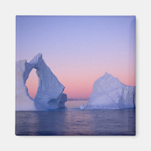 Íman Groelândia, Iceberg no pôr do sol.