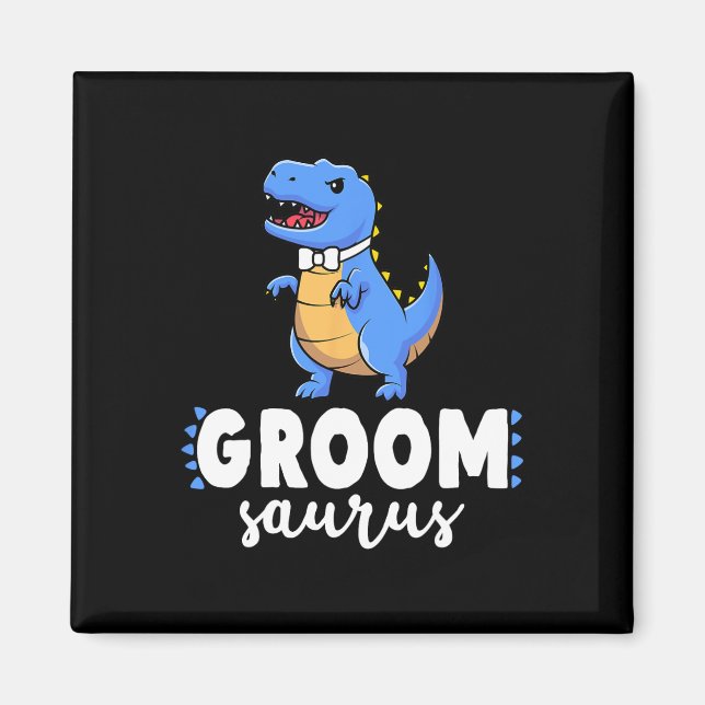 Íman Groom Saurus Dinosaur Engagement Wedding Couples M (Frente)