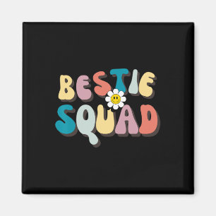 Íman Groovy Bestie Esquadrão Besties Correspondendo Bes