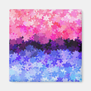 Íman Groovy Boho Excêntrico Retro Floral Orgulho Omniss