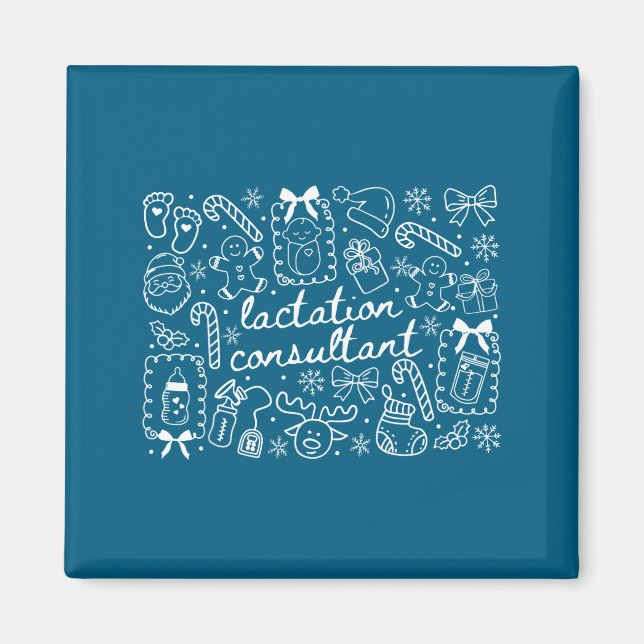 Íman Groovy Coquette Lactation Consultant Breastfeeding (Frente)