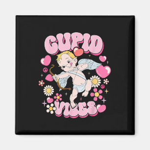 Íman Groovy Cupido Vibes Dia dos Namorados Casal Bo