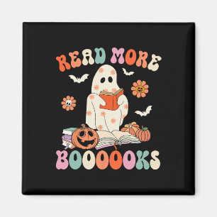 Íman Groovy Leia Mais Livros Ghost Boo Engraçado