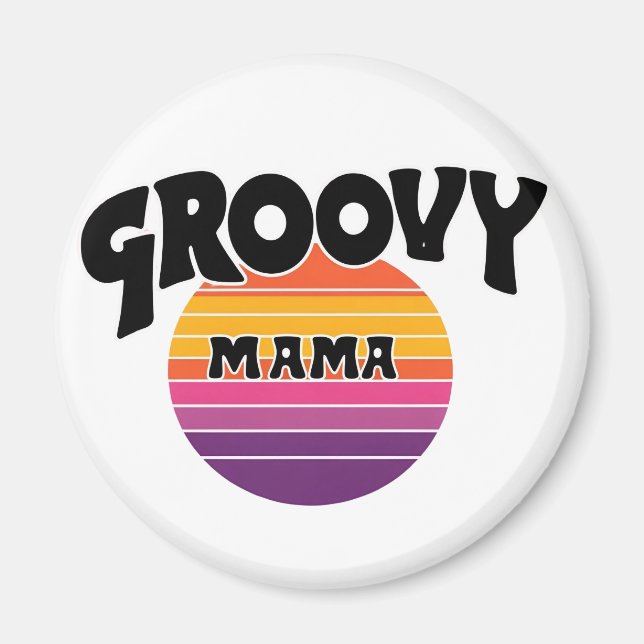 Íman Groovy Mama Magnet (Frente)
