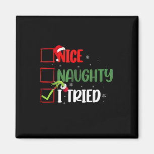 Íman Groovy Nice Naughty, Eu Tentei O Natal De 2024 Pap