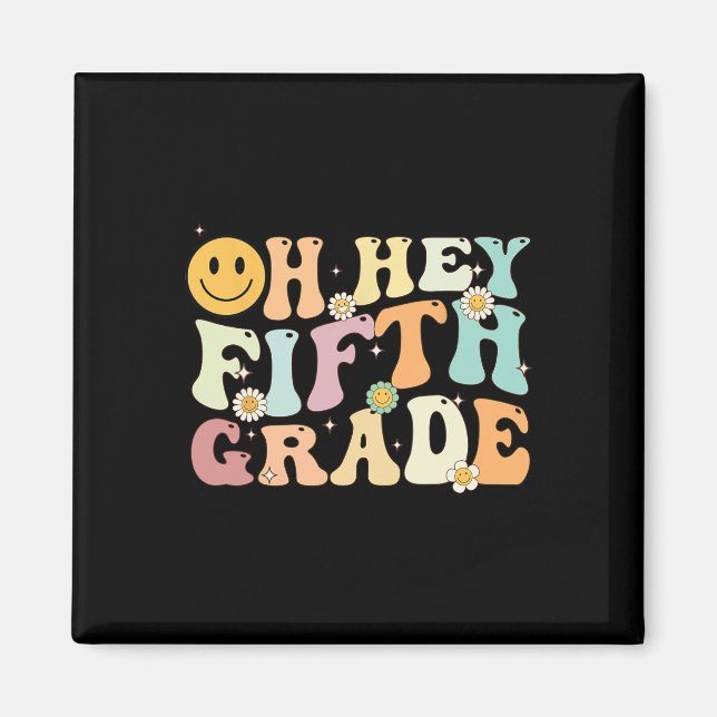 Íman Groovy Oh Ei 5 5º Ano De Volta Ao Ensino (Frente)